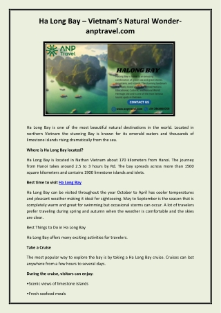 Halong bay