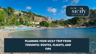 Planning Your Sicily Trip from Toronto: Routes, Flights