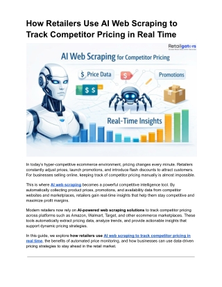 AI Web Scraping for Competitor Price Tracking in Retail