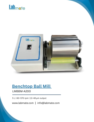 Benchtop Ball Mill LMBBM-A200 - laboratory ball mill