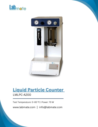 Liquid Particle Counter LMLPC-A200-lab particular counter