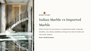 Indian Marble vs Imported Marble