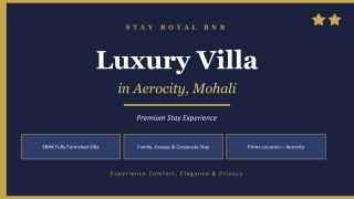 Affordable Luxury Villa in Aerocity with Premium Amenities
