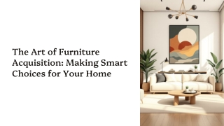 Vital Factors to Consider While Purchasing Products from a Furniture Store Strat
