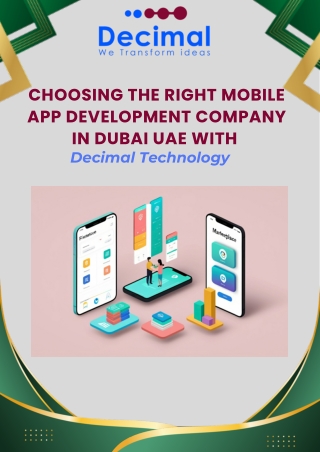 Choosing the Right Mobile App Development Company in Dubai UAE with Decimal Technology