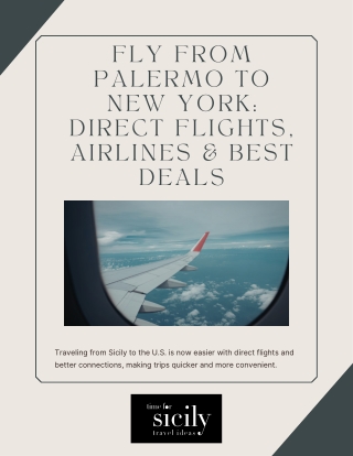 Fly from Palermo to New York Direct Flights, Airlines & Best Deals