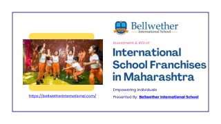 K-12 School Franchise in Maharashtra | Bellwether School Franchising