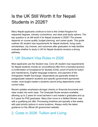 Is the UK Still Worth It for Nepali Students in 2026_