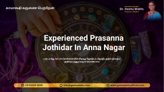 Best Prasanna Jothidar Anna Nagar - Geetu Watts