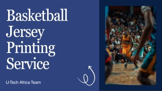 Basketball Jersey Printing Service in Kinshasa by U-Tech Africa