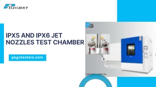 IPX5 and IPX6 Jet Nozzles Test Chamber