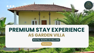 Hotel Rooms in Vellore - AS Garden Villa