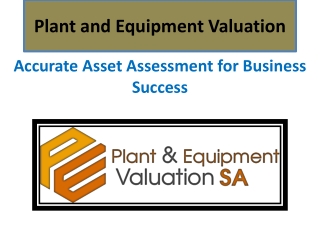 Plant and Equipment Valuation Services in Australia