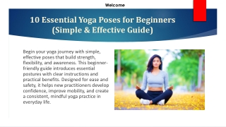 10 Essential Yoga Poses for Beginners (Simple & Effective Guide)