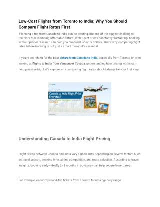 Upgrade Economy to Business Class India Flights: Smart Tips & Canada to India Fl