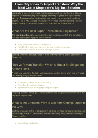 From City Rides to Airport Transfers_ Why the Maxi Cab Is Singapore’s Big Taxi Solution
