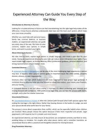 Affordable Divorce Attorney Aurora