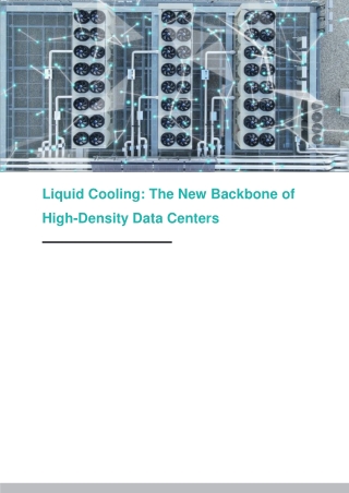 Liquid Cooling- The New Backbone of High-Density Data Centers