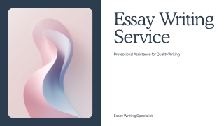 Affordable Essay Writing Service with Expert Writers