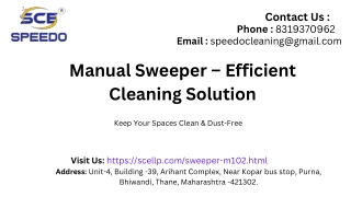 Manual Sweeper – Efficient Cleaning Solution (1)