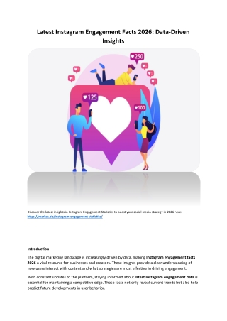 Latest Instagram Engagement Facts 2026