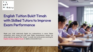 English Tuition Bukit Timah with Skilled Tutors to Improve Exam Performance