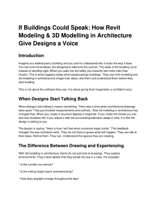 If building Speaks