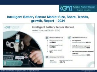 Intelligent Battery Sensor Market Size, Share, Trends, growth, Report – 2034