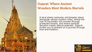 Best Gujarat Tour Packages – Explore Culture Heritage & Spiritual Destinations