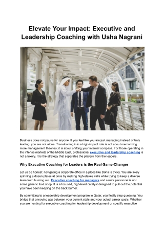 Elevate Your Impact_ Executive and Leadership Coaching with Usha Nagrani