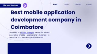 Best mobile application development company in Coimbatore  Harvee Designs