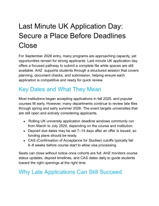 Last Minute UK Application Day_ Secure a Place Before Deadlines Close