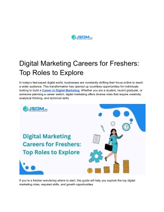 Digital Marketing Careers for Freshers_ Top Roles to Explore