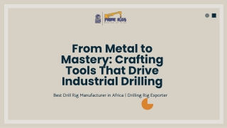 From Metal to Mastery Crafting Tools That Drive Industrial Drilling
