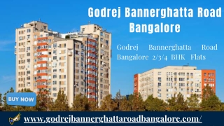 Godrej Bannerghatta Road Bangalore Elegant Flats