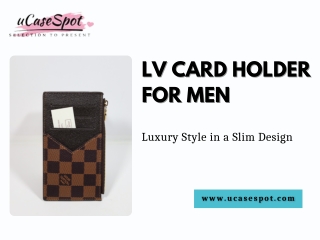 LV Card Holder Men – Slim Style for Everyday Use