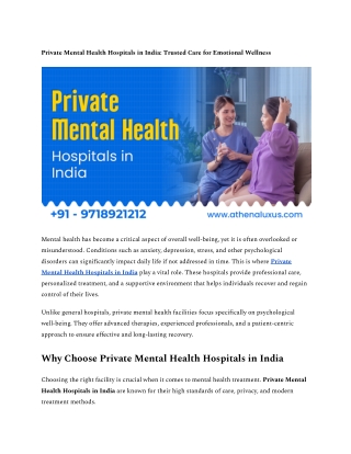 Private Mental Health Hospitals in India_ Trusted Care for Emotional Wellness