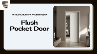 Flush Pocket Door: Modern Space-Saving Solution