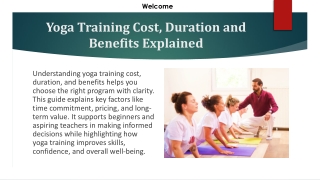 Yoga Training Cost, Duration and Benefits Explained