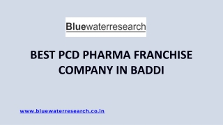 Best PCD Pharma Franchise Company in Baddi