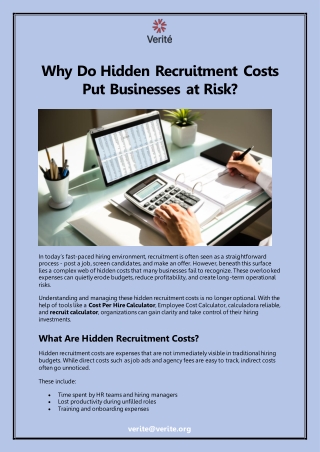Why Do Hidden Recruitment Costs Put Businesses at Risk