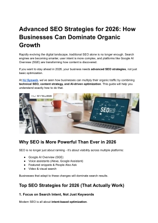 Advanced SEO Strategies for 2026_ How Businesses Can Dominate Organic Growth