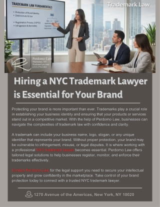 Hiring a NYC Trademark Lawyer is Essential for Your Brand