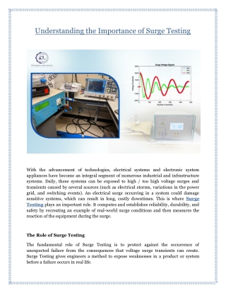 Understanding the Importance of Surge Testing