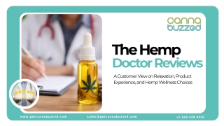 The Hemp Doctor Reviews on Hemp Wellness Choices