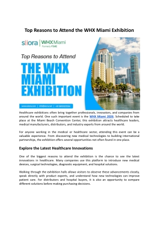 Top Reasons to Attend the WHX Miami Exhibition.docx