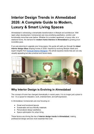 Interior Design Trends in Ahmedabad 2026_ A Complete Guide to Modern, Luxury & Smart Living Spaces