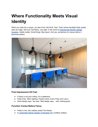 Where Functionality Meets Visual Identity