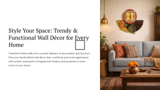 Turn Empty Walls into Art with Handcrafted Wall Décor