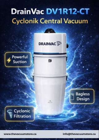 The Vacuum Store Brings You Versatile DrainVac Central Vacuum Power Units